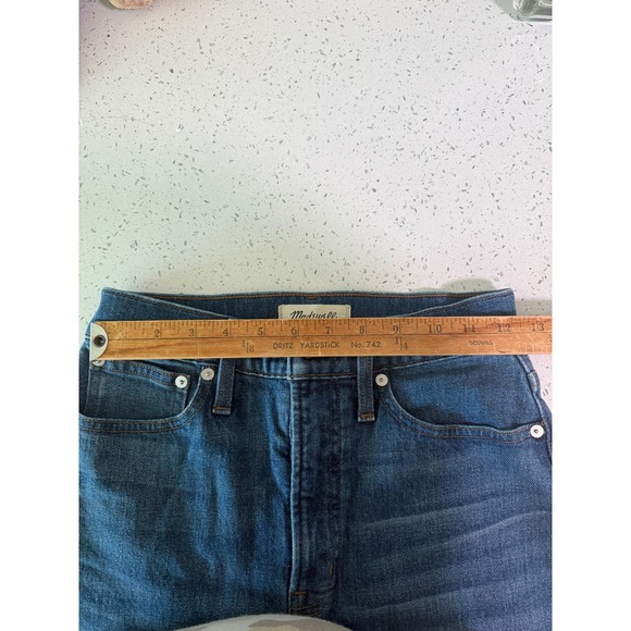 Madewell The Perfect Vintage Straight Jeans Women's Size 25 Blue Denim - Picture 11 of 11